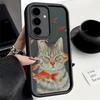 Phone Case for Samsung Galaxy A17 A16 A15 A14 A13 Funny Cats Fashion Style A56 A36 A26 A55 A35 A25 A54 A34 A24 A53 A33 A23 A07 A