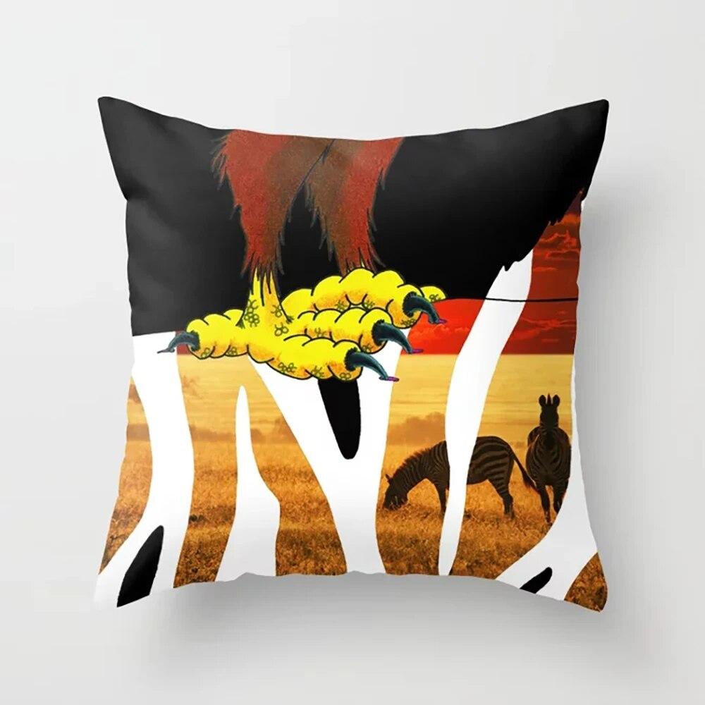 Abstract Animal Print Pillow Cover for Bedroom Living Room Home Decor Cushion