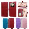 Faux Leather Wallet Flip Phone Case For Honor X9d X9c X8c X7d X7c X6c X6b X6a X5c X5b Plus Card Holder Back Cover With Lanyard