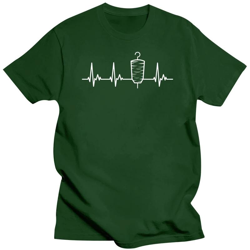 Doner Heartbeat Unique TShirt Kebab Meat Dishes Shashlik Gyros Leisure T Shirt Hot Sale Stuff For Adult