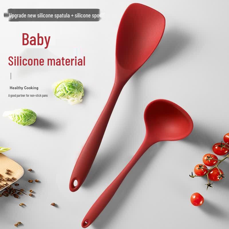 FUJIHORO Silicone Spatula & Spoon 2-Piece Set