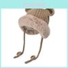 Knitted Winter Bear Hat With Warm Fleece For Girls And Teens