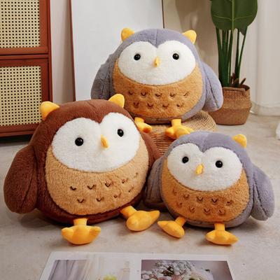 Night Owl Plush Toy Bird Plushie Stuffed Animal Doll Pillow Home Office