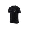 Men's Nike Logo Cashew Printing Sports Round Neck Pullover Short Sleeve Black T-Shirt DR7659-010