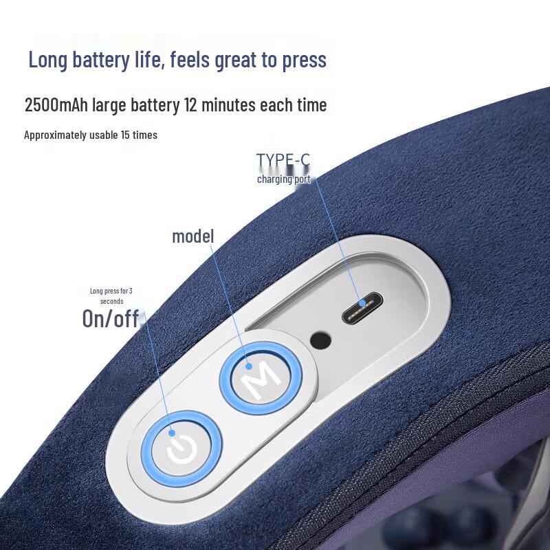 Deess 3D Kneading Neck and Shoulder Massager CN Plug (adapter Included)