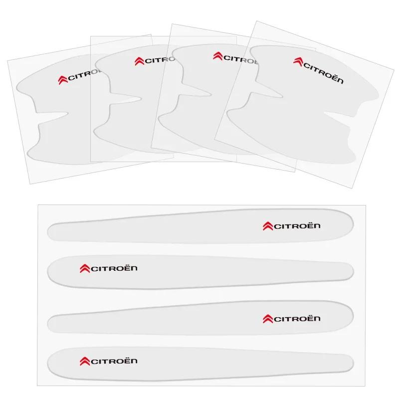 

8Pcs TPU Car Door Handle Protection Stickers for Citroen C8 DS3 C6 C3 Vts C4 Saxo C4L C5 C2 C1 Xsara C3-XR Picasso Berlingo SEGA