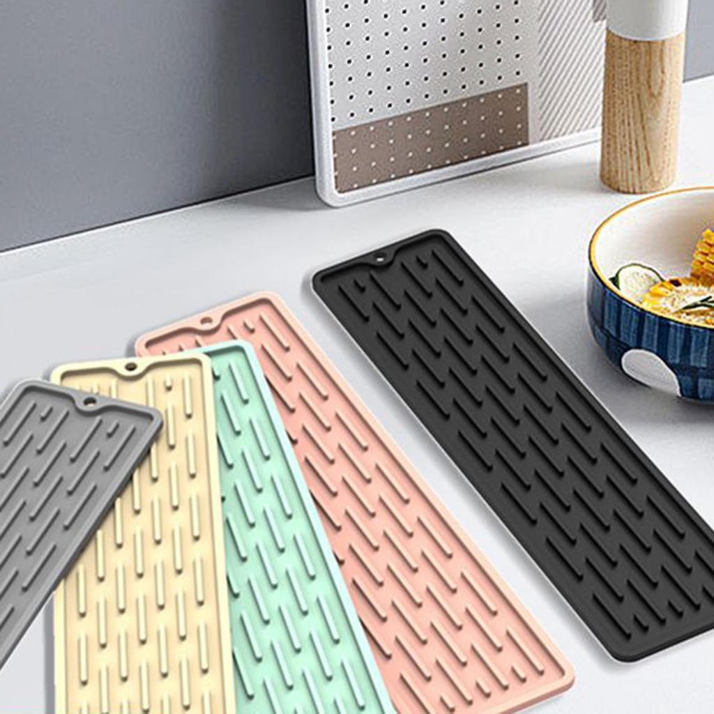 1PC Kitchen Silicone Pad Sliding Multifunctional Bowl Pad Tableware Cushion Anti Slip Sink Tray Protection