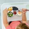 Compartment Dinner Plates Divided Plate Stainless Steel 1pack
