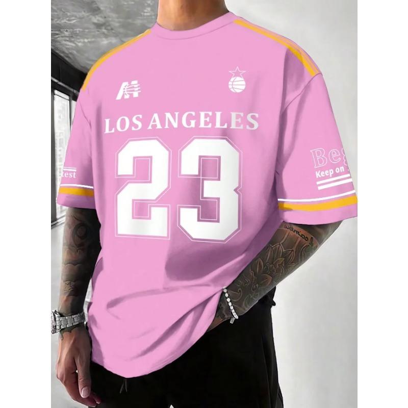 Tricou grafic cu imprimeu Los Angeles Tricou cu mânecă scurtă Sport Tricou pentru femei Unisex Ocazional Purtări zilnice Vară Tricou de curse pentru bărbați