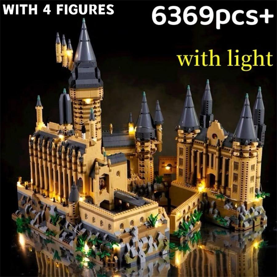 Non-Toxic Creative Medieval Magic Movie Castle School Moc Micro Bricks Architecture Palace Model Birthday Christmas Halloween Gifts