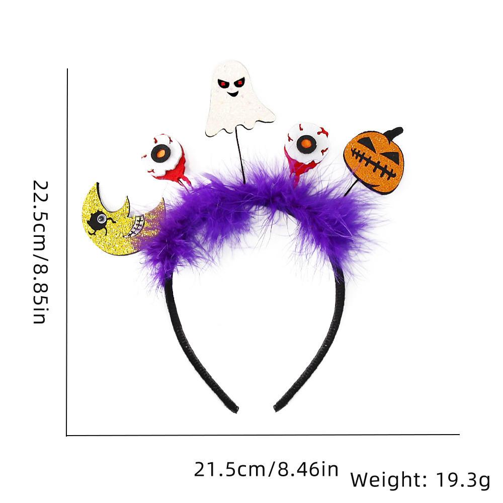 Festive Halloween Headband Accessories Featuring Adorable Bat Pumpkin And Cat Designs
