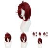 Dan Da Dan Short Red Cosplay Wig With Breathable Natural Feel For Cosplay And Costume Events