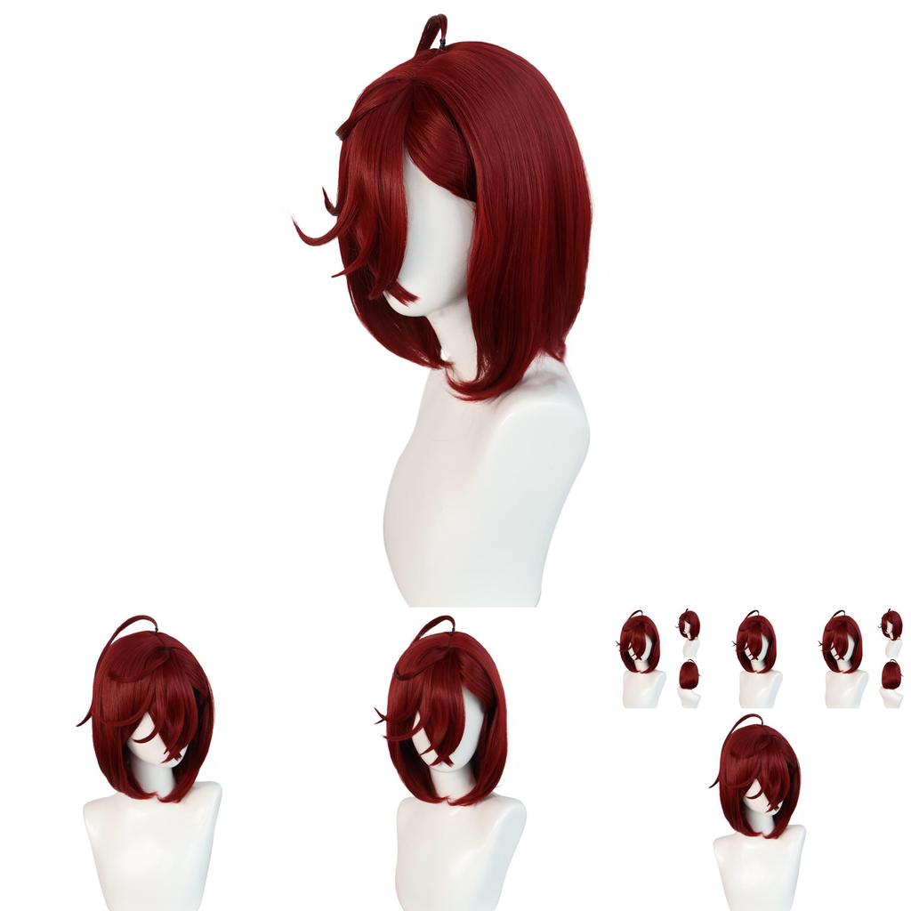 Dan Da Dan Short Red Cosplay Wig With Breathable Natural Feel For Cosplay And Costume Events