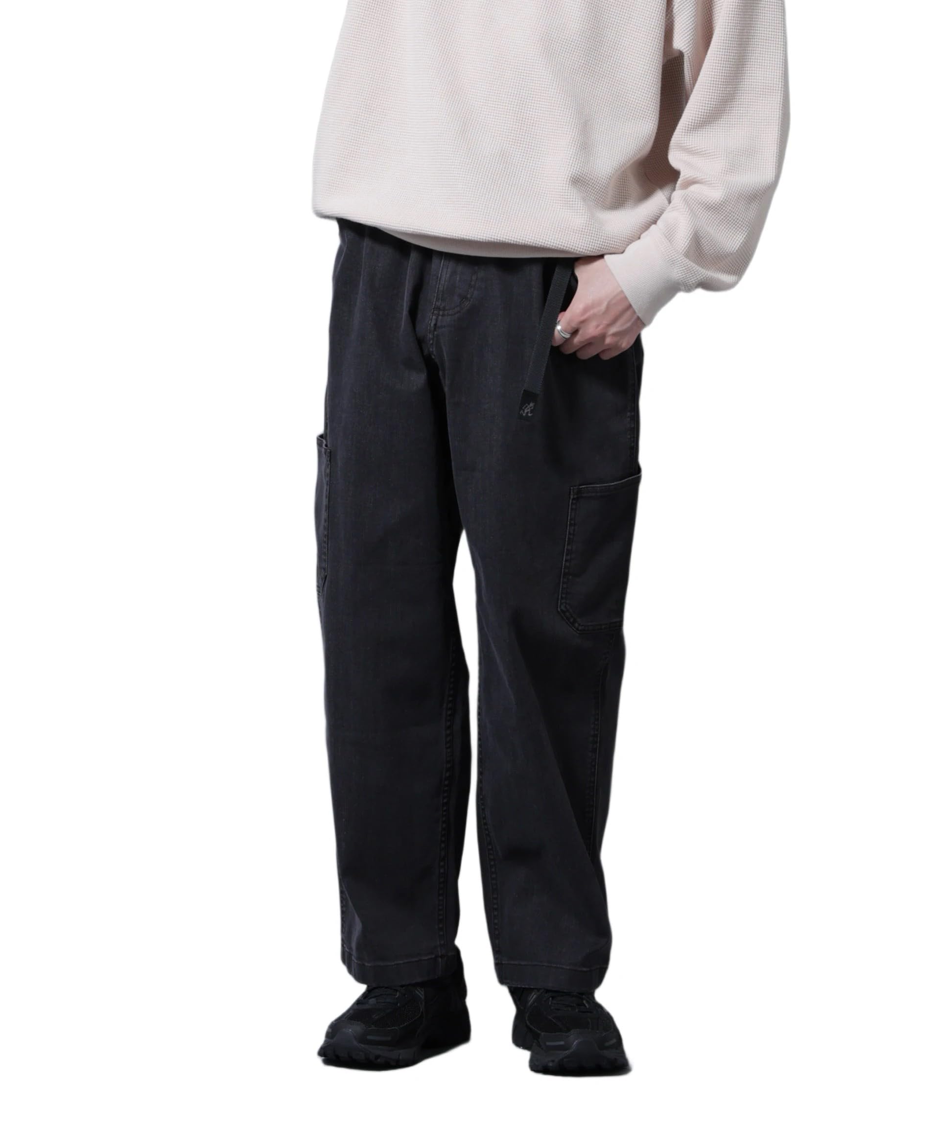 

Nano Universe Gramicci/Брюки карго из денима специального заказа, мужские, размер S 010, черный, 670-5227134