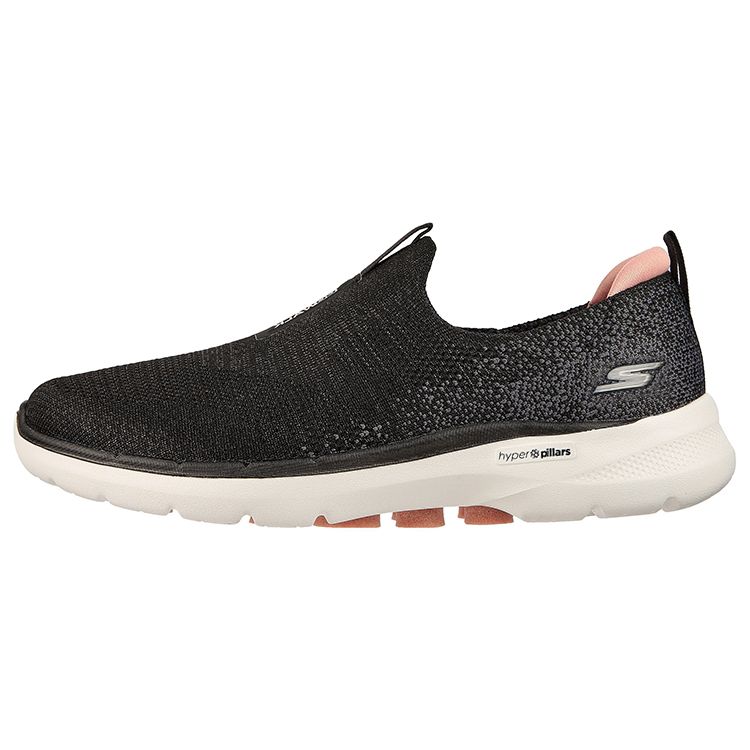 Skechers Go Walk 6 Спортивные Модные Удобные Прочные Дышащие Низкие Повседневные Кроссовки Женские Черный 124502-BKPK 35