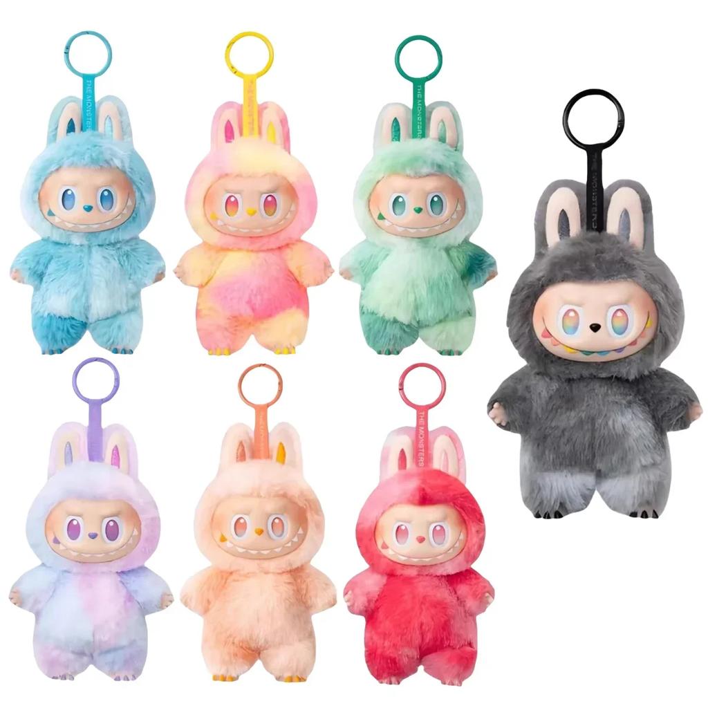 Peněženky na mince a klíčenky / Klíčenky Anime Figurka Labubu Vinylový Přívěsek Panenka Model Hračka Roztomilá Příšerka Klíčenka Hračky Narozeninové Dárky