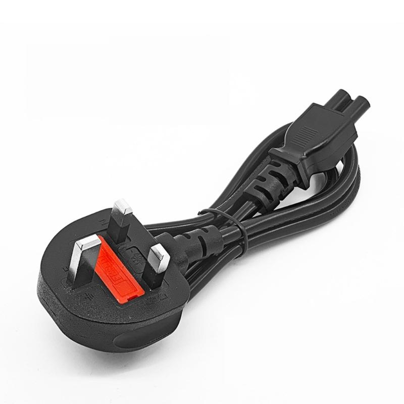 3 Prong Laptop Charging Cable Power Cord Suitable for Multiple Laptop Brands Fast Charging and Overload Protections