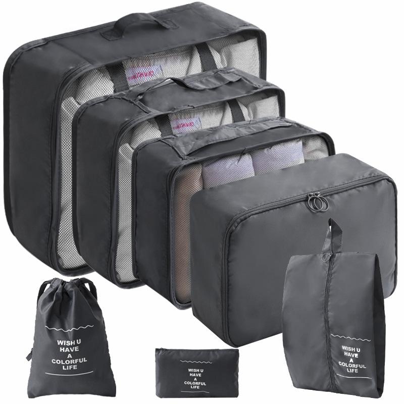 Cross-Border Travel Storage Bag Set: 8-Piece and 9-Piece Clothing Organizer