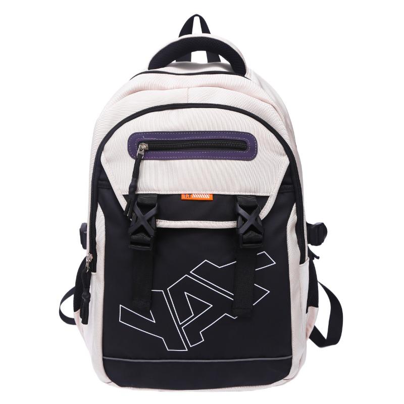 Double shoulder men's and women's computer bags, large capacity leisure burden reduction, middle school student sports schoolbag, high value backpack