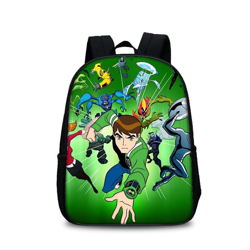 Mochila Escolar Ben 10 para Adolescentes con Diseño Cómodo Bolsa para Libros de Nailon para Estudiantes