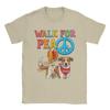 Walk for Peace Monks Aloka Dog Buddhism World Peace TShirt for Unisex Women Cotton T Shirts Short Sleeve Tees Party Clothes