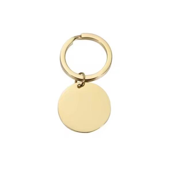 10Pcs/Lot Strip Blank Mirror Polished Stainless Steel Keychain For DIY Custom Women's Men's Keychain