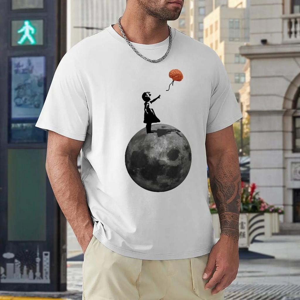 The Girl With The Brain Balloon Classic Y Fresh T-shirt Move Tees Top Quality Sarcastic Travel USA Size