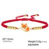 Edelstahl Fuchs Anhänger Armband für Damen Mädchen Verstellbares Seil Fuchs Armband Niedliches Tier Schmuck Geschenk
