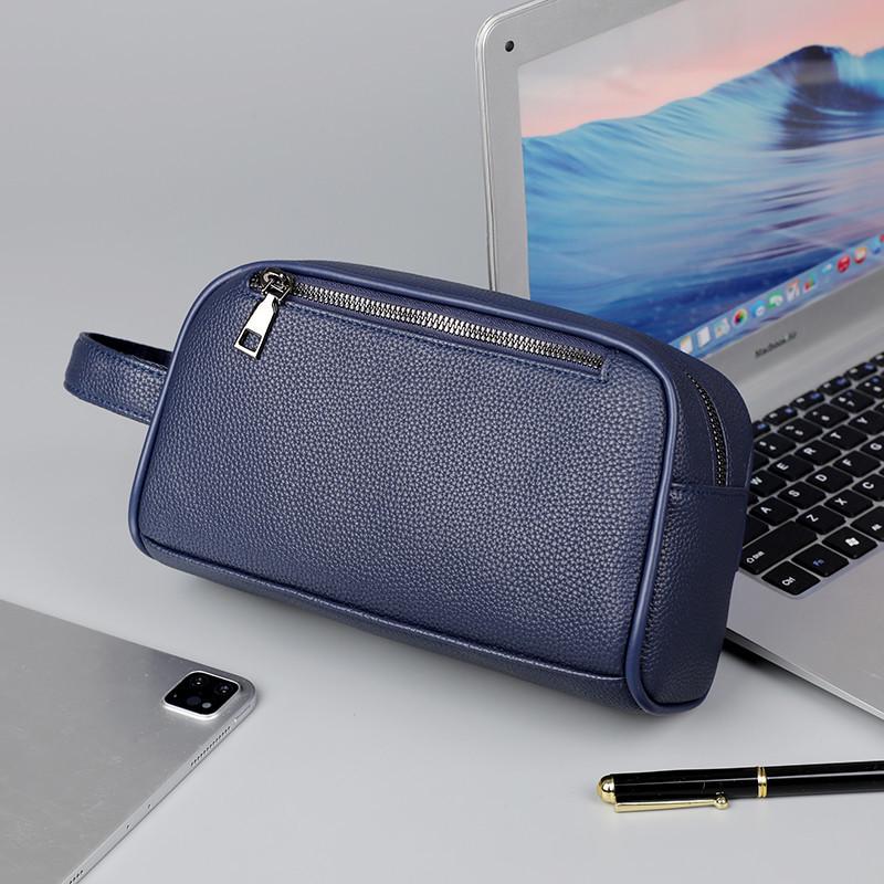 Men's Large Capacity Lightweight PU Business Clutch Bag
