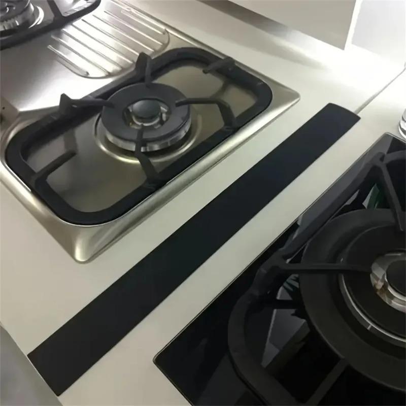 Stove Counter Gap Strip Kitchen Silicone Heat Resistant Mat Gas Stove Protector Slit Cleaning Pad Oil Dust Seal Cooker Cover