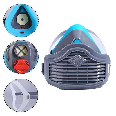 Silicone Dustproof Half Mask Replaceable Filter Cotton Cleanable Respirator Reusable Dust Face Mask