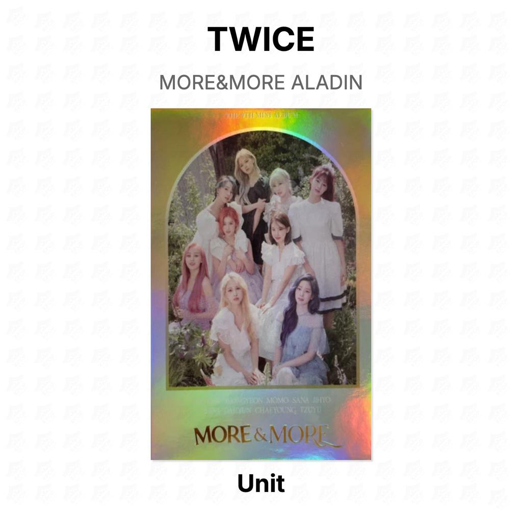 TWICE Unit MORE&MORE ALADIN Official Photocard