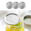 Pack of 60 Iron Mason Jar Lids with Writeable Area for Dates Providing Seal On Standard Jars Universals Fit
