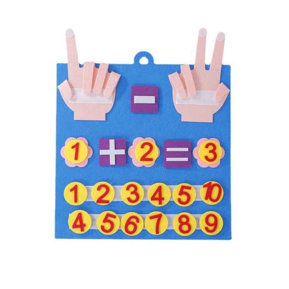

Фетровые пальчиковые цифры Математическая игрушка Сделай сам Обучающие игрушки для счета для детей Интеллект