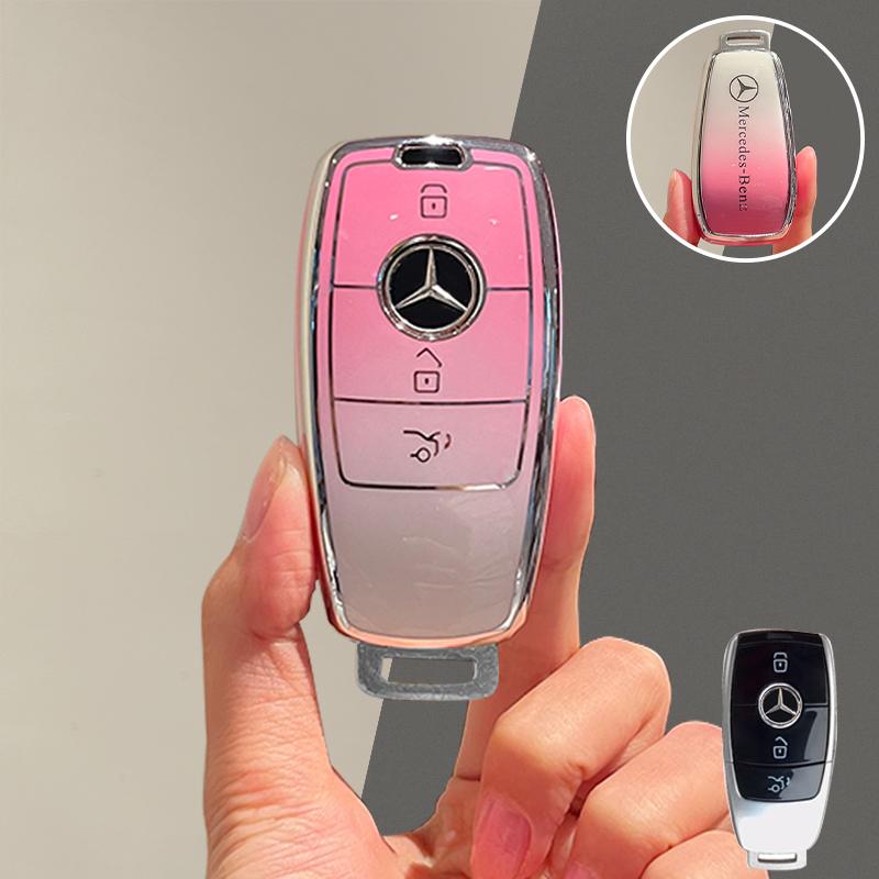 Kryt na klíče od auta z uhlíkových vláken Pouzdro na klíčenku pro Mercedes Benz E C S G Třída GLC CLE CLA GLS AMG W205 W213 W222 C260 E200 E400 E63