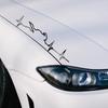 Reflective Car Sticker Heart Electrocardiogram Vinyl Decal Personalized Auto Body Window Styling Decoration Sticker Accessories
