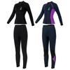3mm Neoprene Wetsuit Set Men Women Long Sleeve Top Pants Surfing Snorkeling Swimming Diving Water Sports