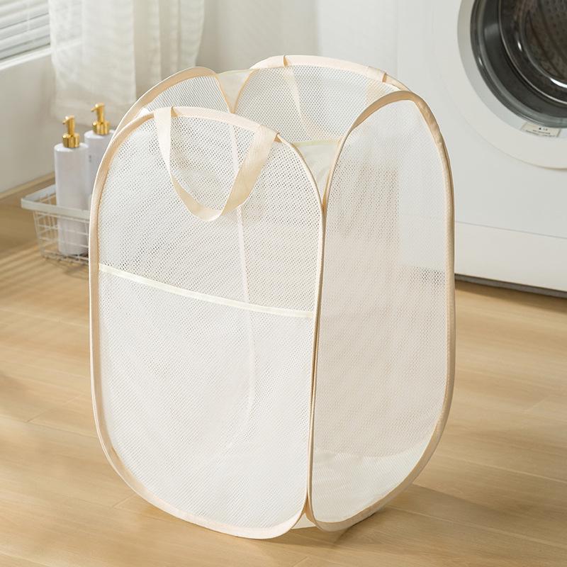 

New Foldable Large Laundry & Toy Storage Basket with Hollow Design 36x36x58