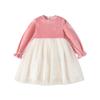Klassisches Teddy-Mädchen-Spleiß-Netz-Prinzessinnenkleid