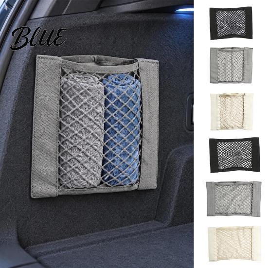 Hanging Mesh Organizer Capacity Elastic Trash Storage Wall Mounted for Closet Net Large Retractable Adhesive
