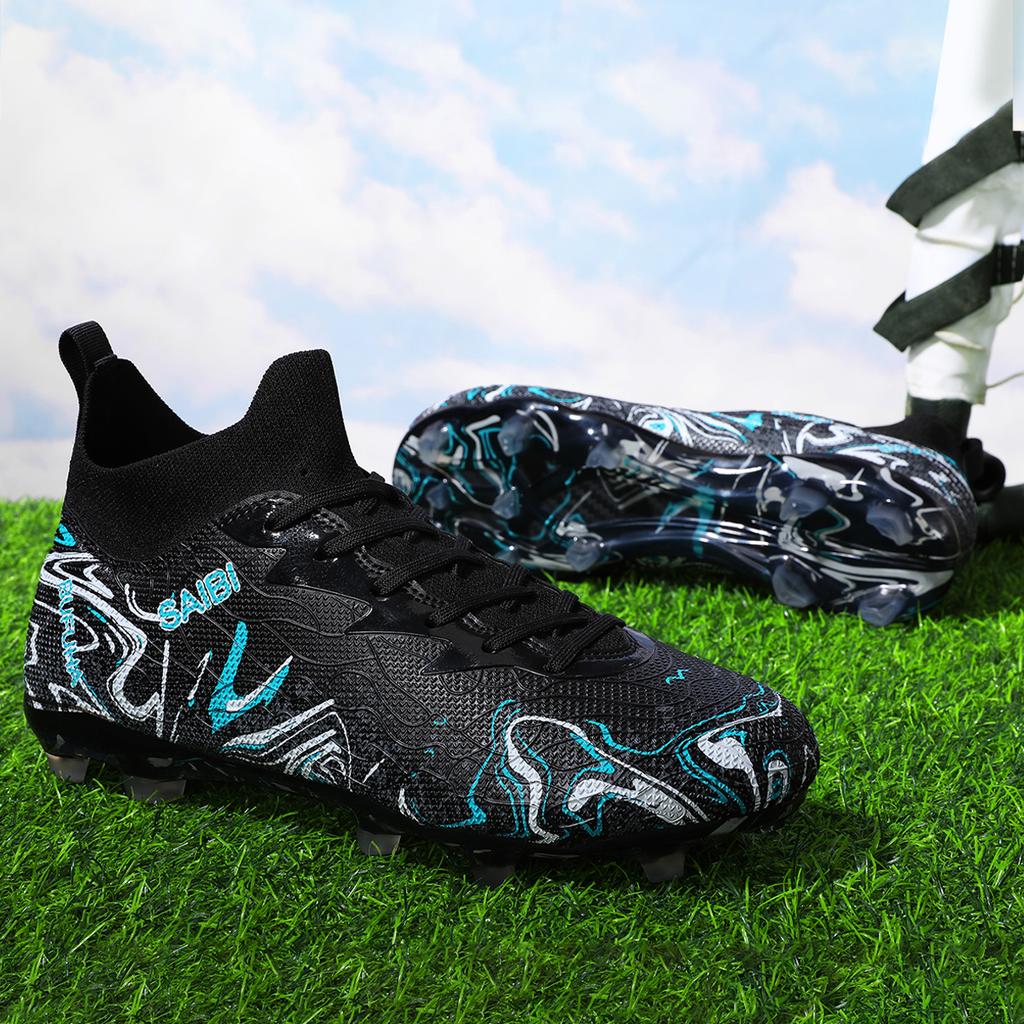 Breathable Soccer Shoes with FG/AG Long Studs for Anti Slip and Effective Ankle Protection, Exclusive To Sports Enthusiasts