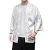 Men's Chinese Dragon Pattern Sun Protection Cardigan - Lightweight Summer Ethnic Style Cloak