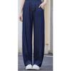 Women's Summer Lightweight Denim Pants: Slimming, High-Waisted, Flowy, Casual, Wrinkle-Resistant, Loose-Fit, Wide-Leg