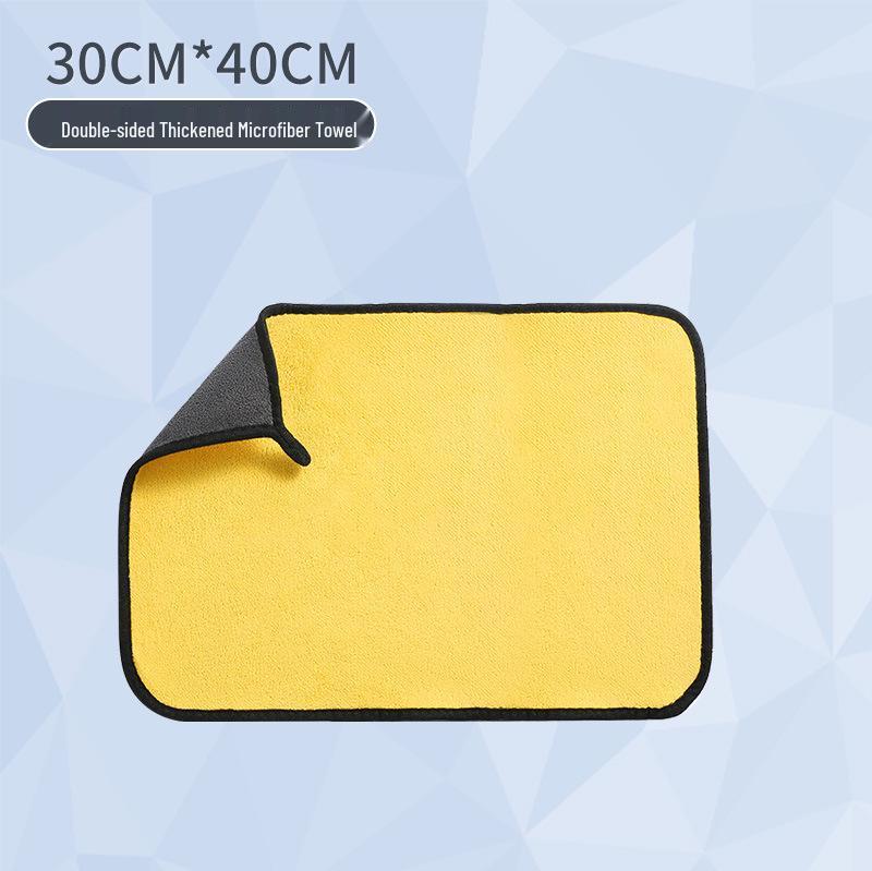 Ręcznik do mycia samochodu z koralowej mikrofibry o wysokiej gęstości – Miękki, Gruby, Dwustronny, Duży rozmiar.