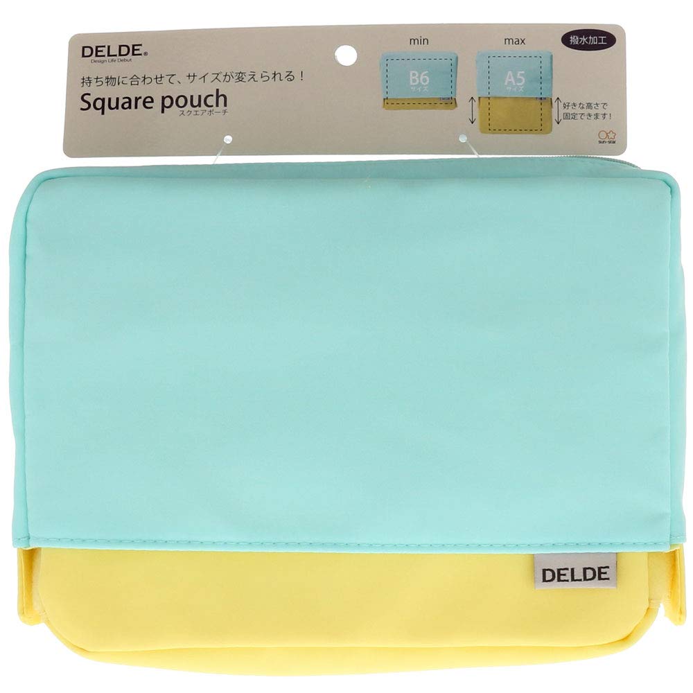 Sunstar Stationery Square Pouch Light Green x S2281589 L, Delde, Yellow,