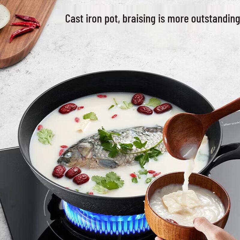 COOKER KING 30cm Nitrided Cast Iron Wok