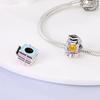 Copper Plated Campus Bike Book Guitar Charm Beads Fit Original Bangle Pendent Dangle Bracelet For Women Diy Making Jewelry