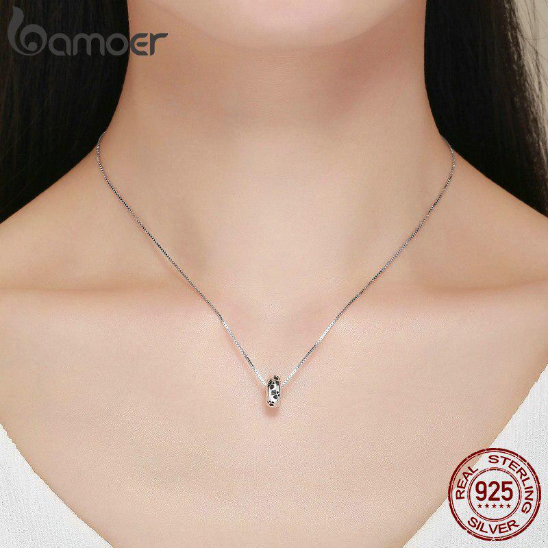 BAMOER 925 Sterling Silver Dog Animal Footprint Spacer Beads fit Charm Bracelet