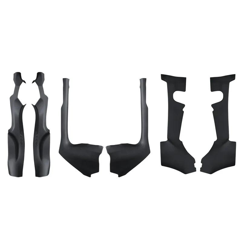 QRZL4 For Tesla Model YL 6-seater Threshold Protection Strip TPE Anti Kick Welcome Pedal Interior Accessor Car Sticker