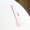 Pink Bow Glass Coffee Spoon, Long-handled Dessert/milk Tea Stirring Spoon, Heat-resistant Teaspoon, Household Kitchen Tool.